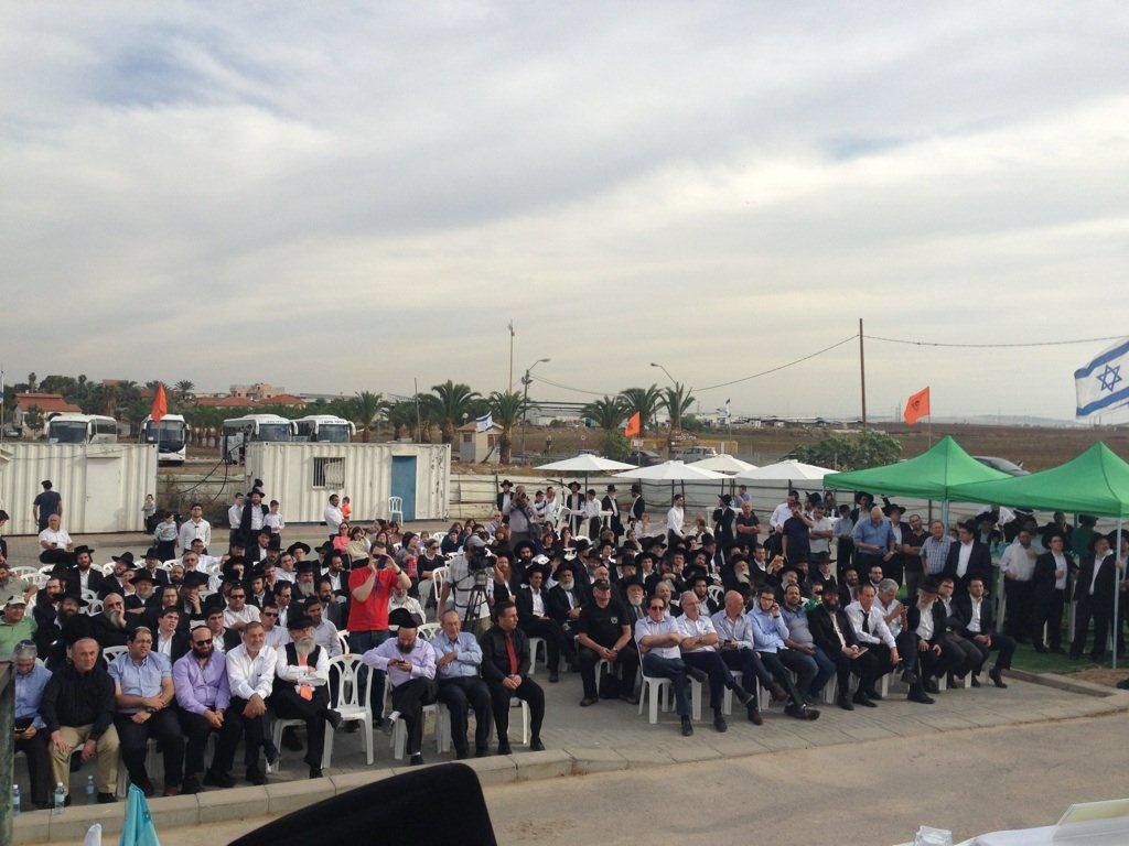 טקס הנחת אבן פינה לשכונת אחיסמך בלוד • תמונות