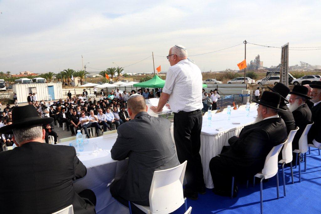 טקס הנחת אבן פינה לשכונת אחיסמך בלוד • תמונות