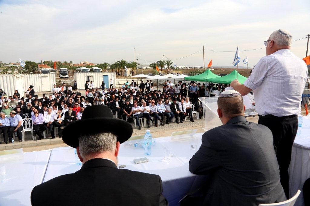 טקס הנחת אבן פינה לשכונת אחיסמך בלוד • תמונות