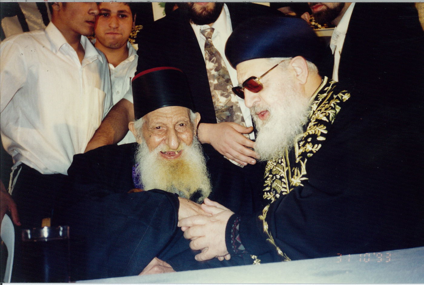 המקובל הרב יצחק כדורי זצ"ל יחד עם מרן