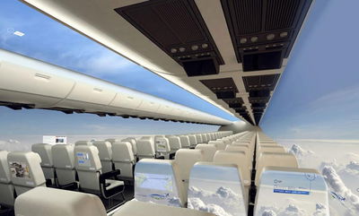 בחזרה לעתיד: המטוס השקוף כמעט כאן, ללא חלונות ועם נוף פנורמי