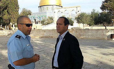 ירושלים: ניר ברקת ביקר במתחם הר הבית