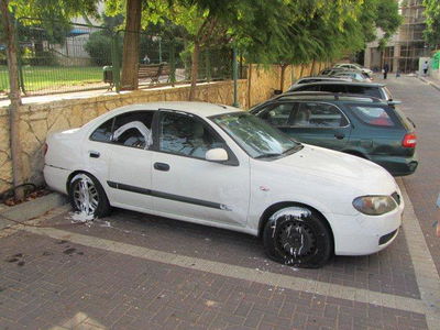 בגלל הפילוג הליטאי? רכב ניזוק באלעד