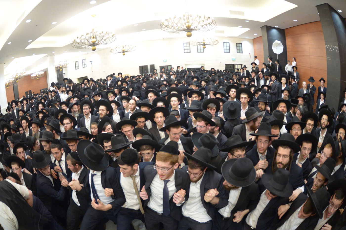 שמחת בית פוניבז' בנישואי נכדי ראשי הישיבה • תיעוד ענק