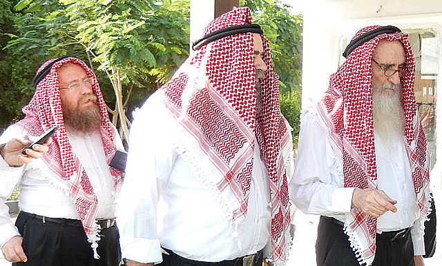 תיעוד: רבני "שארית ישראל" חבשו כאפייה בביקור בירדן