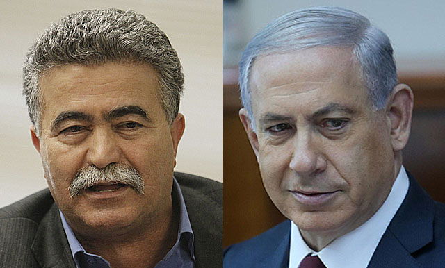 רה"מ בנימין נתניהו ועמיר פרץ