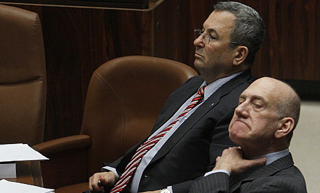 אהוד ברק עם אהוד אולמרט