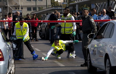 זירת הפיגוע בתל אביב