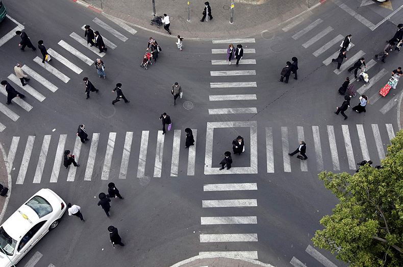 מעבר החצייה בכיכר השבת