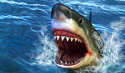 ריאליטי כרישים: מרדף אחר קיאקים בלב ים