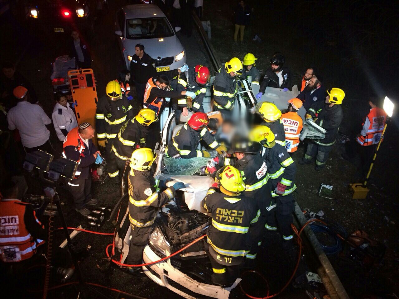 תיעוד: תאונה קשה בכביש המנהרות