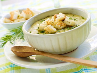 מרק קרם קישואים ותפוחי אדמה