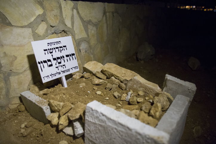 קברה של הפעוטה חיה זיסל בראון הי"ד