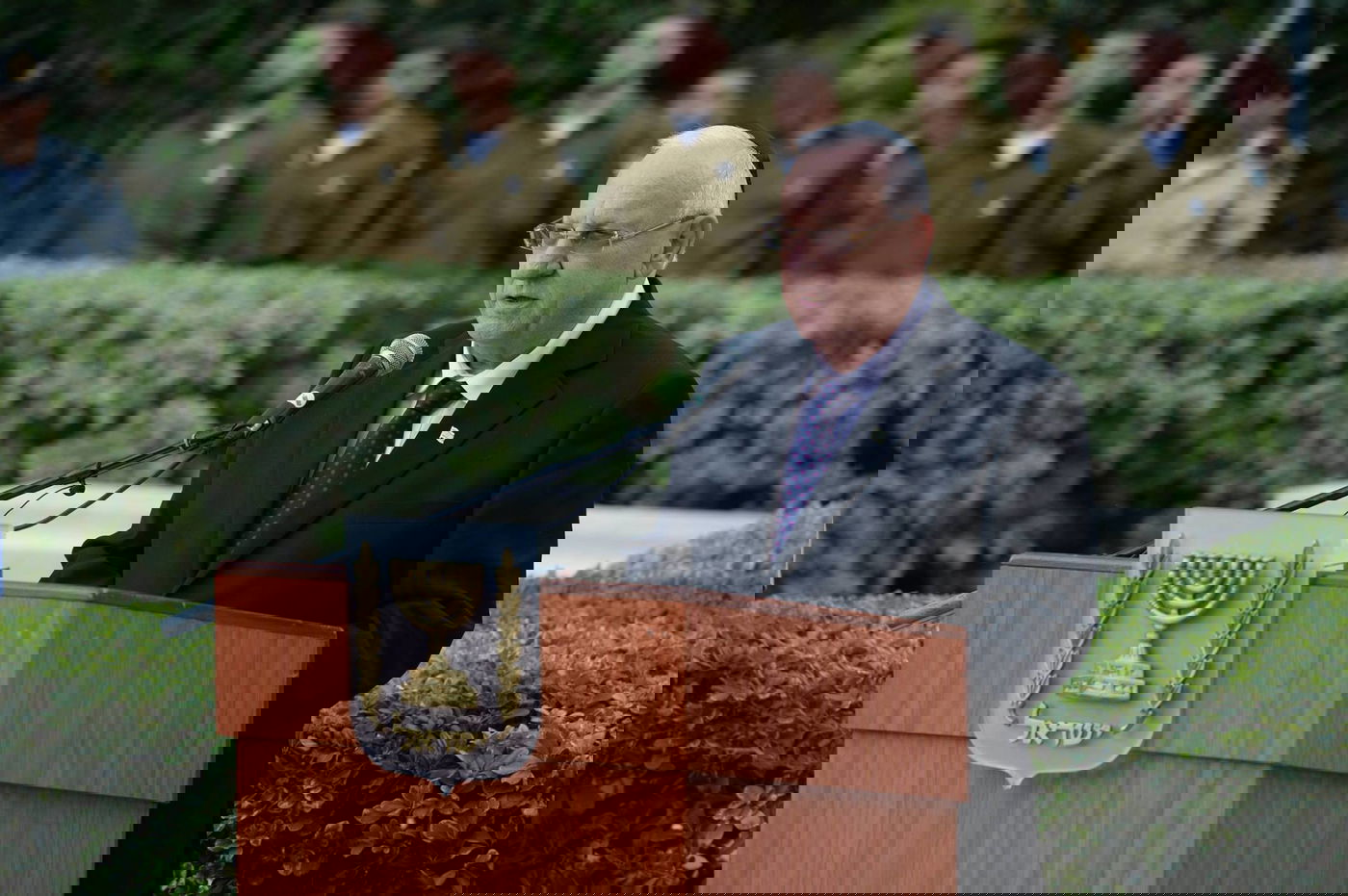 בטקס האזכרה הממלכתי לנשיאה הראשון חיים וייצמן ז"ל.