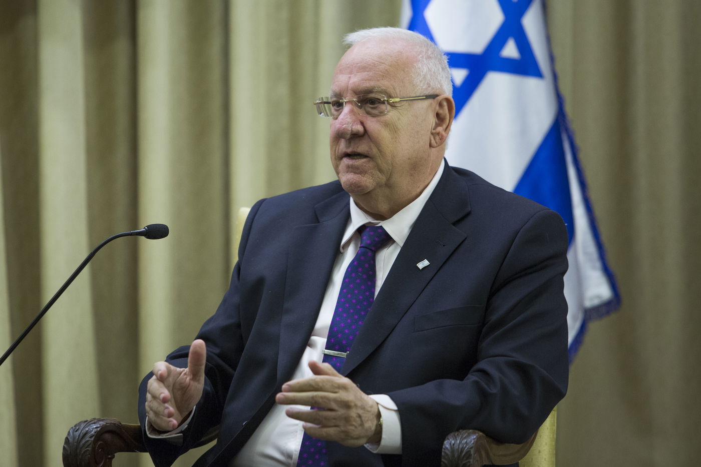 בבית הנשיא.