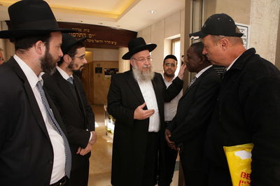 ראשי העדה הדרוזית ביקרו בבית הכנסת "קהילת בני תורה"