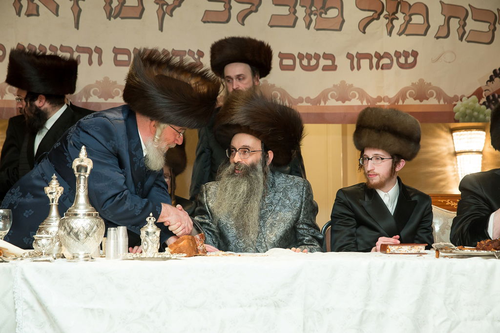 גלריה: שמחה כפולה בחצר "בית שמואל צבי - ספינקא"