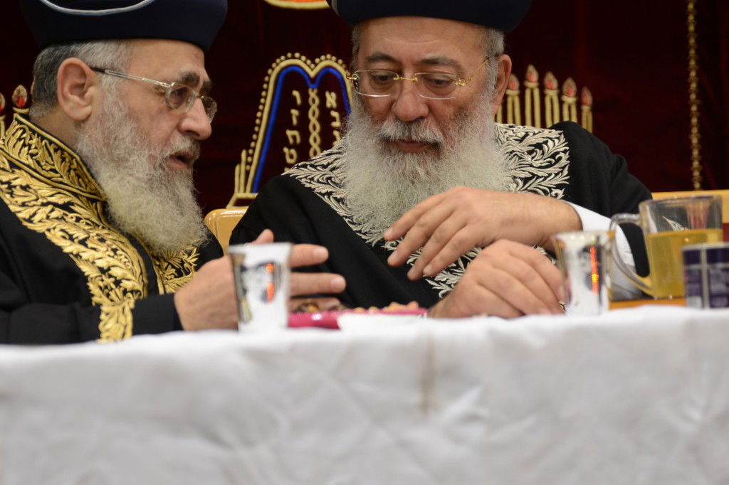 תיעוד ענק: הראשונים לציון הגר"י יוסף והגר"ש עמאר בשיעור משותף