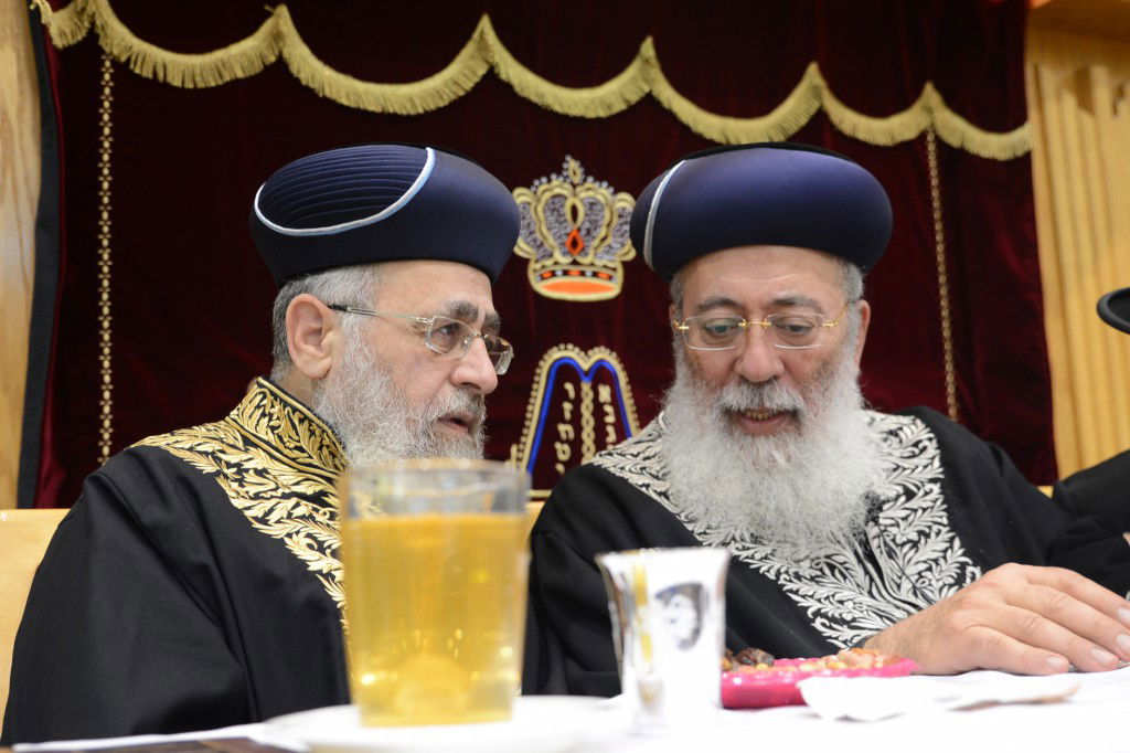 תיעוד ענק: הראשונים לציון הגר"י יוסף והגר"ש עמאר בשיעור משותף