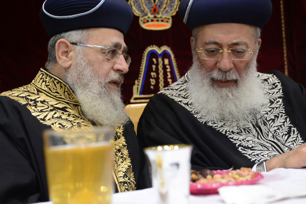 תיעוד ענק: הראשונים לציון הגר"י יוסף והגר"ש עמאר בשיעור משותף