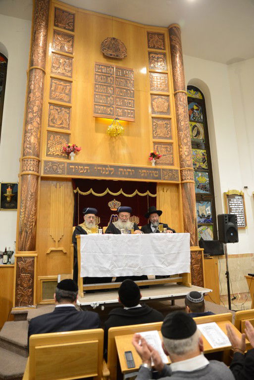 תיעוד ענק: הראשונים לציון הגר"י יוסף והגר"ש עמאר בשיעור משותף