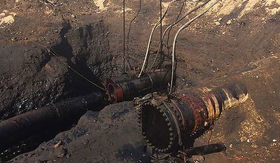 הצינור שגרם לאסון האקולוגי