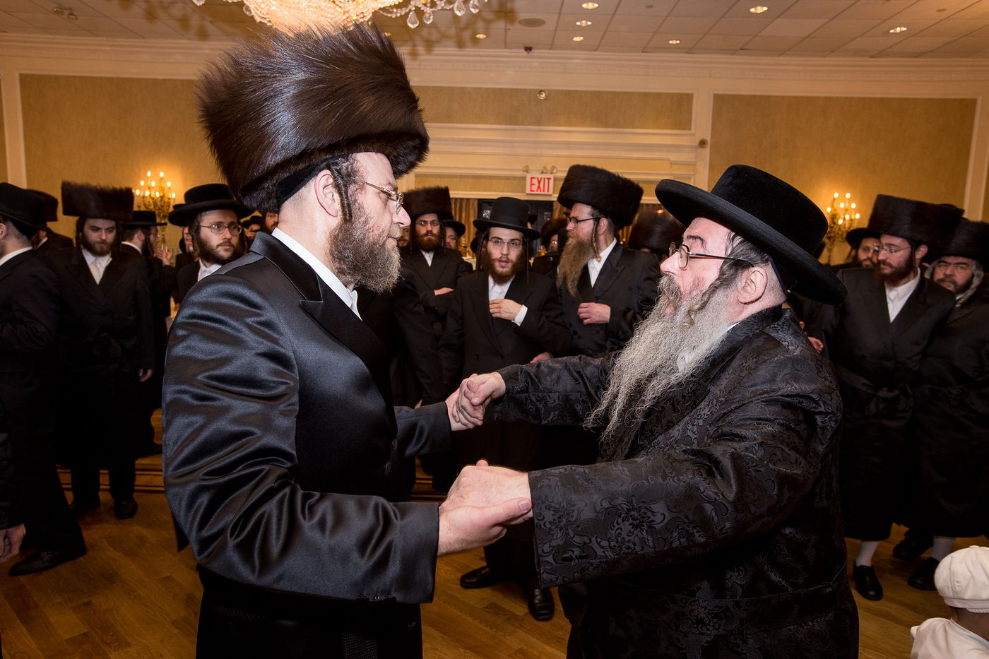 האדמו"רים חגגו בחתונת בן הנגיד מויליאמסבורג