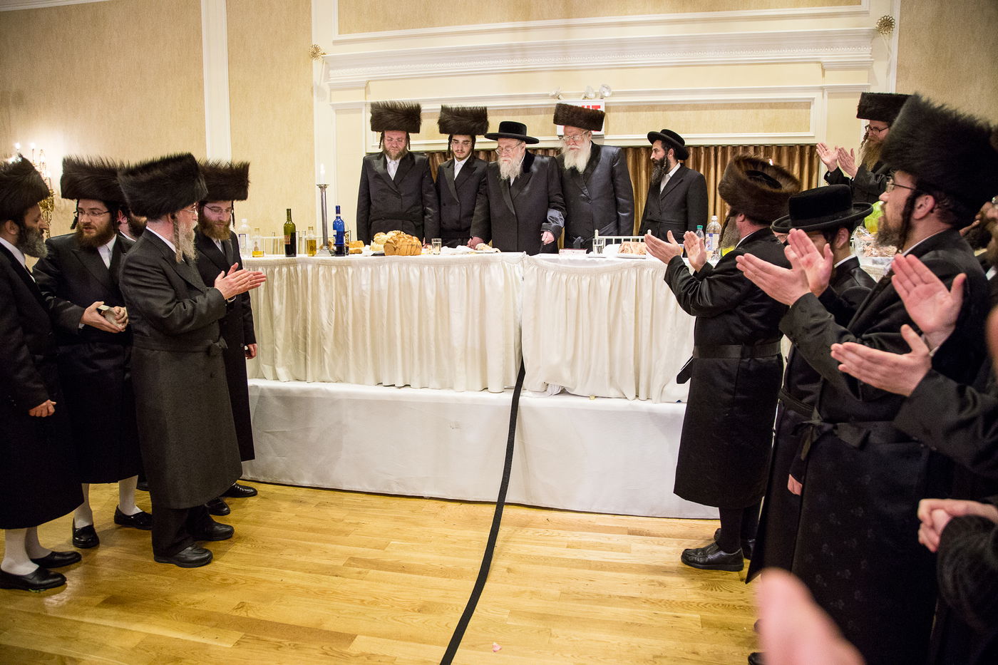 האדמו"רים חגגו בחתונת בן הנגיד מויליאמסבורג