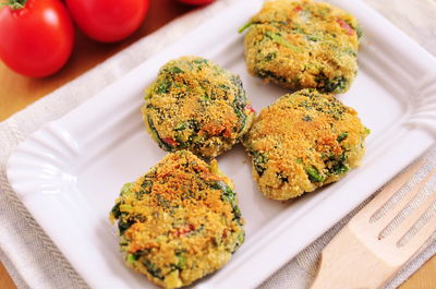 לביבות תרד פריכות בתנור