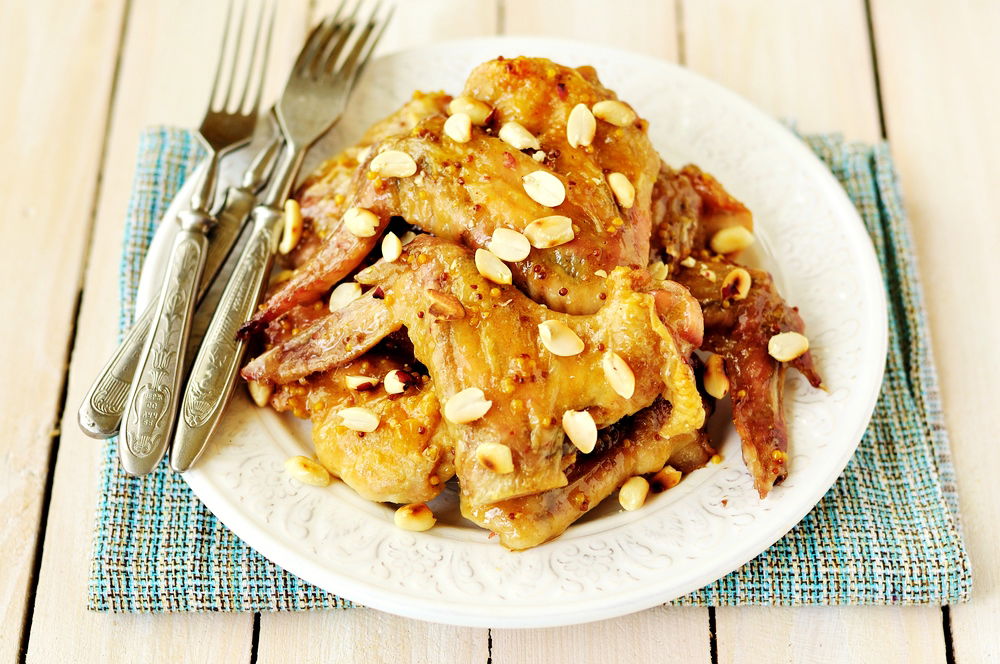 עוף ברוטב סויה וחרדל: