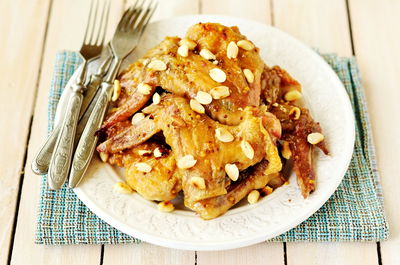 עוף ברוטב סויה וחרדל: