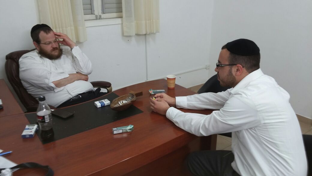 אביגדור רבינוביץ עם דוד שפירא