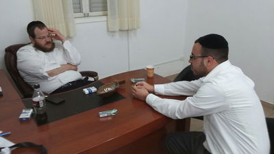 אביגדור רבינוביץ עם דוד שפירא