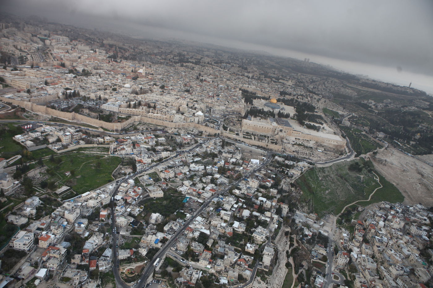 גלריה מרהיבה: מבט מהאוויר על ירושלים