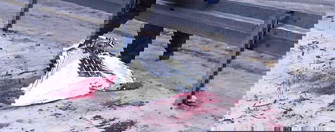 זירת האסון בכביש 375