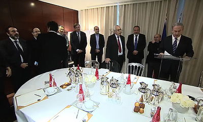 נתניהו לראשי הקהילה היהודית: "היה טבעי וחשוב שאבוא הנה"