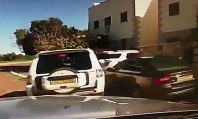 צפו: מרדף וירי אחר גנב רכב בגבעת שמואל