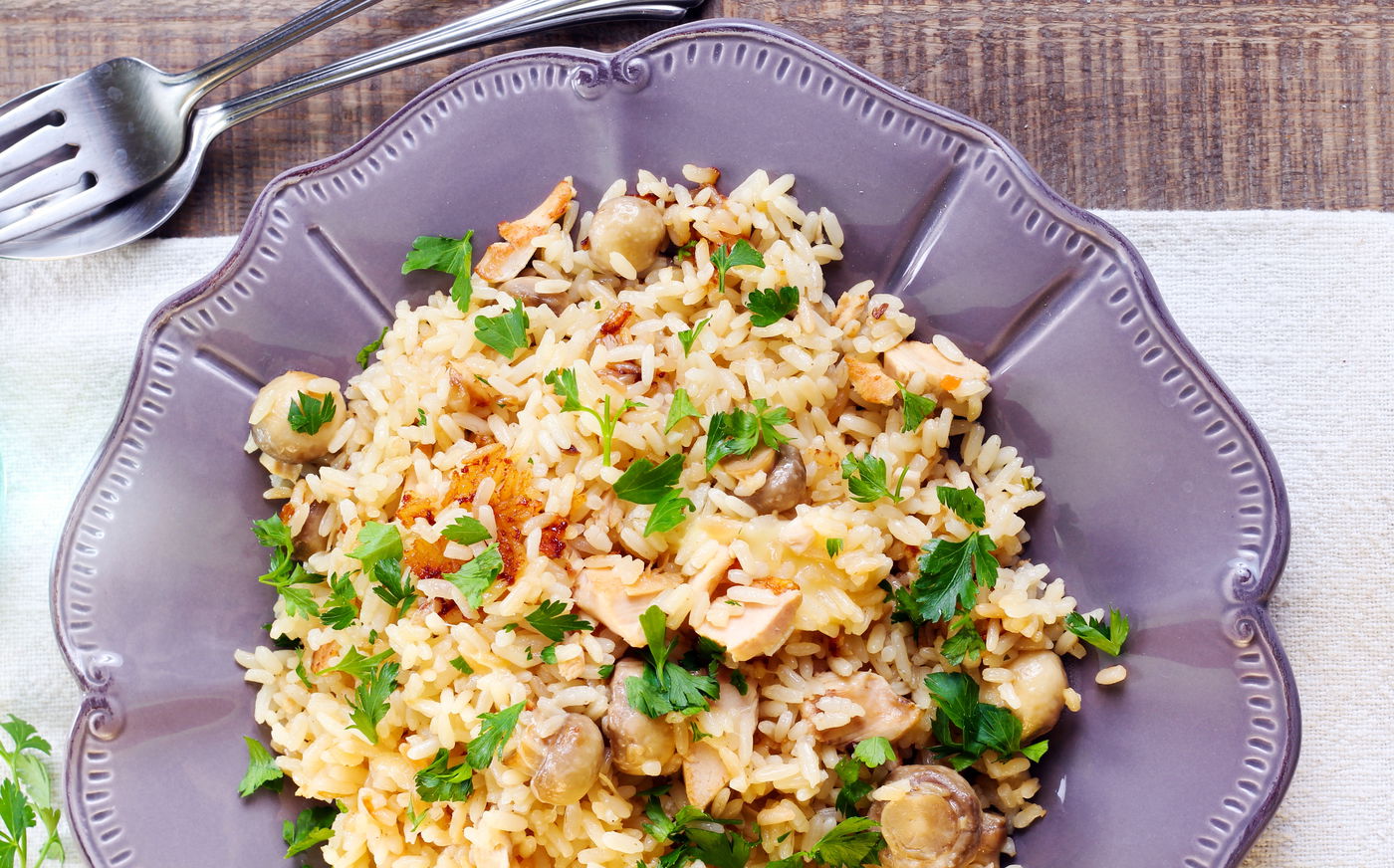 המנה שתמיד עובדת. ריזוטו פטריות