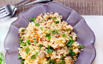 המנה שתמיד עובדת. ריזוטו פטריות