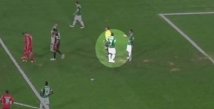 שחקן 'חיבל' בנקודת הפנדל, ותועד