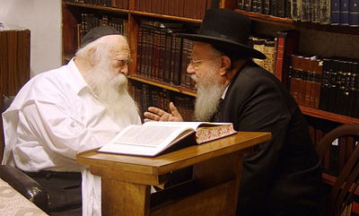 הרב ישעיהו ליברמן אצל הגר"ח קנייבסקי