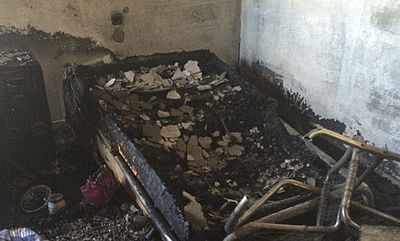 המיטה השרופה