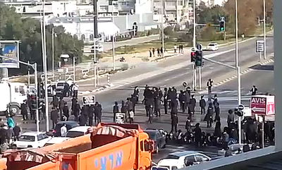 צפו: מכת"זית נגד מפגיני 'הפלג הירושלמי' באשדוד