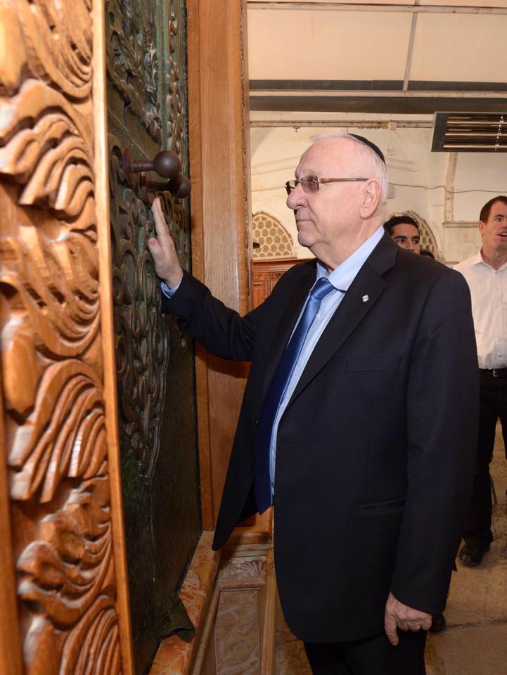 נשיא המדינה ראובן ריבלין בחברון: "עיר שחולקה לה יחדיו"