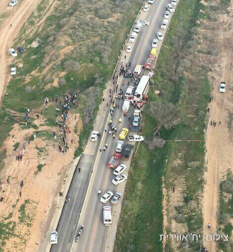 תאונת אוטובוס בדרום: 8 נשים נהרגו, 24 פצועים