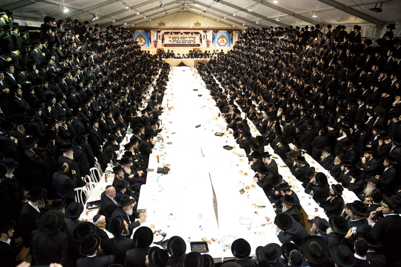 תיעוד ענק: טיש ט"ו בשבט של האדמו"ר מבאבוב