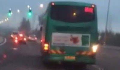 גנב אוטובוס, נהג בשכרות ללא רישיון נהיגה - ונתפס