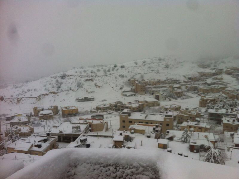 וזה כבר מה שרואים החיילים בימים האחרונים: הרבה לבן