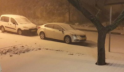 שלג גם בשומרון: "מקווים שלא יגרום לתקלות"