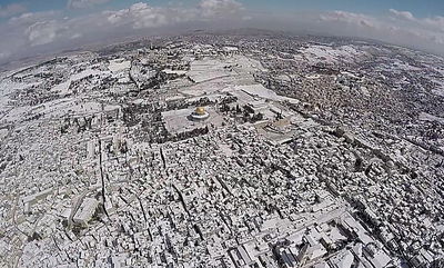 צפו: פעילות המשטרה בשלג בירושלים